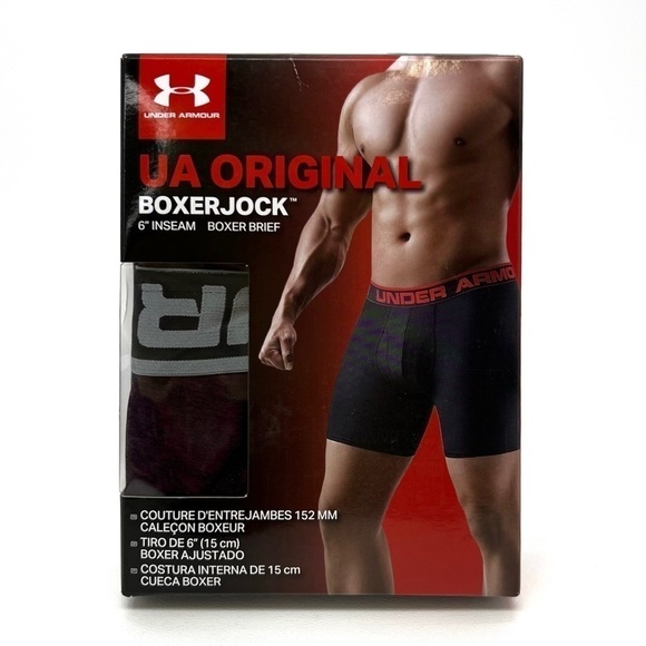 Under Armour UA Original BoxerJock 6” Boxer Brief x 3 Size 4XL Purple New NWT - Picture 2 of 7